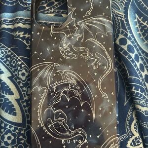 Wyvern Constellation iPhone 14 Plus Case in Blue and Gold- MagSafe